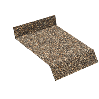 Отлив металлический с посыпкой, Янтарный